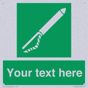 Custom sign safe condition Line throwing appliance